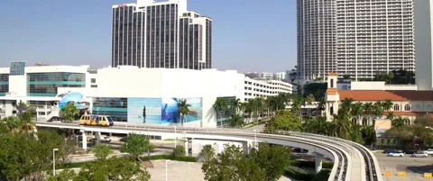 Miami Metro Mover Stock-Footage 200926698