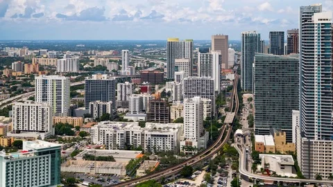 Miami Metro Rail TImelapse Stock-Footage 81306354