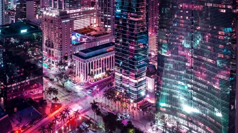 Miami Motion Time Lapse Vídeo Stock 114573386