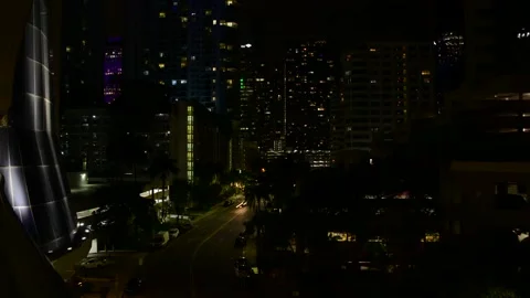 Miami at night Video stock 196607886