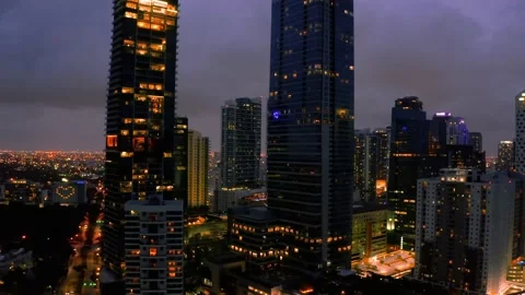 Miami at night Nine Stock Footage 130867143