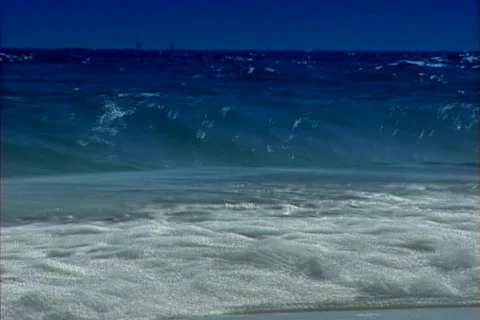 Miami Ocean waves Stock Footage