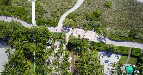 Miami Overhead 1 Stock Footage 74305036