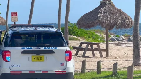 miami Police Car in Virginia Key