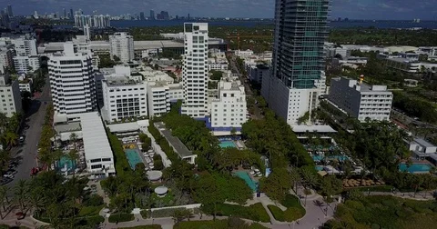 Miami Rise Stock Footage 74304695