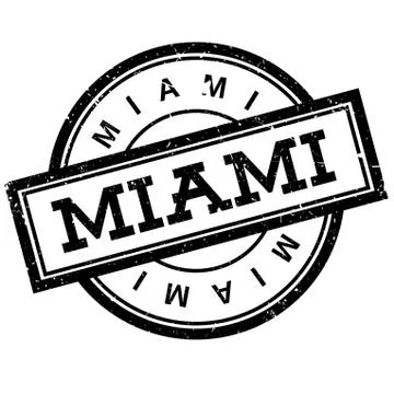 Miami rubber stamp Ilustración de archivo