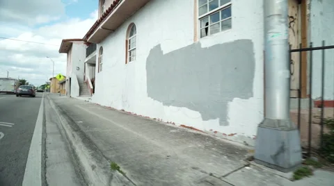 Miami Shot From Car Stock Footage 64350203