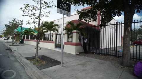 Miami Shot From Car Stock Footage 64350634