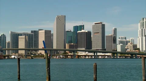 MIAMI SKYLINE 1 Stock Footage 39293027