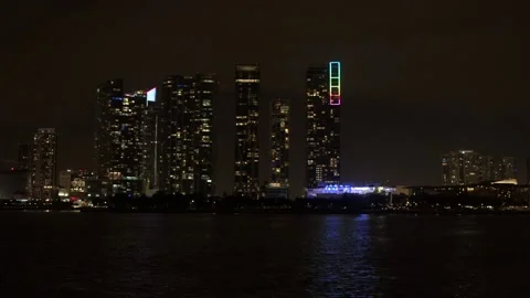 Miami Skyline 2 Stock Footage 131867860