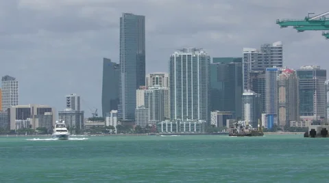 Miami skyline in 4K Stock Footage 51849007