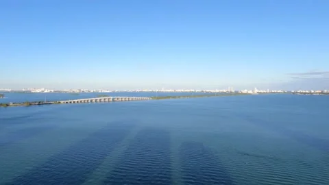 MIAMI SKYLINE 5K PAN2 Stock Footage 145542763