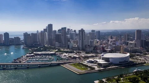 Miami Skyline Aerial Stock-Footage 81243633