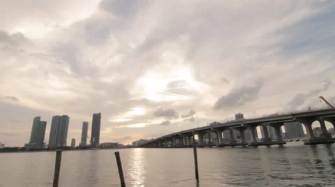 Miami skyline Video stock 38539982