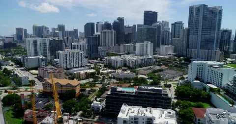 As the Miami skyline grows Stock Footage 157279147
