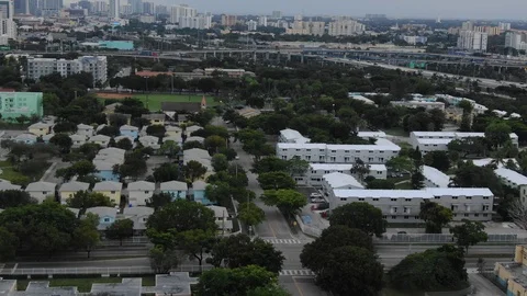 Miami Skyline Pan 3 스톡 동영상 99714880