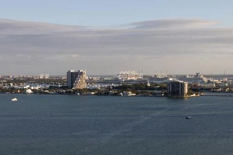 Miami Skyline Stock Photos