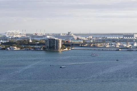 Miami Skyline Stock Photos