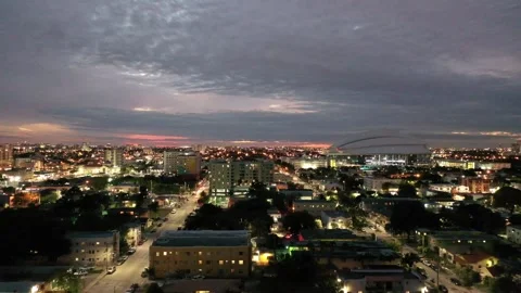 Miami Skyline  View Stock Footage 156195526