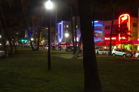 Miami South Beach Stock Footage 25712281