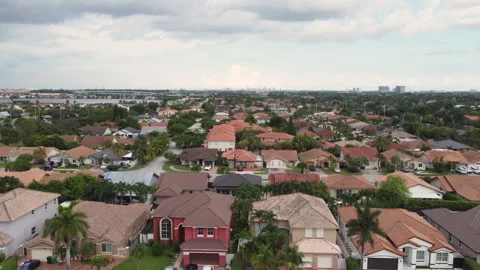 Miami Suburbs west dade background Miami downtown Stock Footage 290245367
