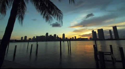 MIAMI SUNSET Video stock 10787426
