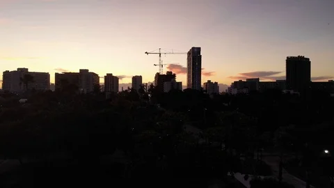 Miami at Sunset Stock Footage 122593041