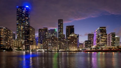 Miami sunset Stock Footage 278477651