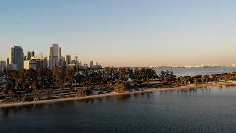 Miami sunset2 Video stock 126920848