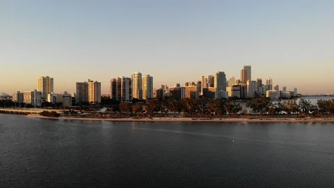 Miami sunset7 Video stock 127385951