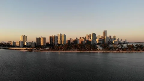 Miami sunset8 Stock Footage 127390978