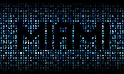 Miami text on hex code illustration Stock-Illustration