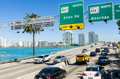 Miami traffic Stock Photos