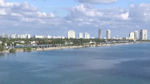 Miami View Stock Footage 125708638