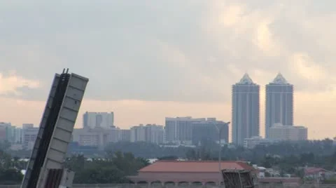 Miami Zoom Out Stock Footage 12384695