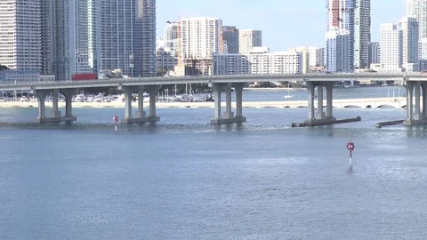 MiamiBridge Stock Footage 125685261