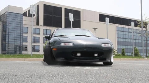 Miata from below Video stock 100855984