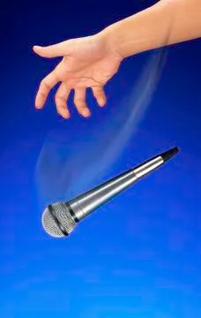 Mic Drop. Stock Photos