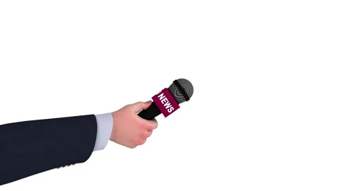 Mic in hand Stock Footage 90519439