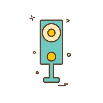 Mic icon design vector Stock Illustration