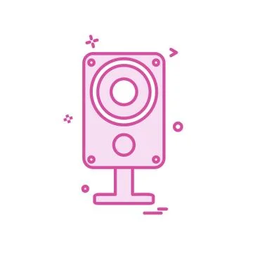 Mic icon design vector Stock Illustration