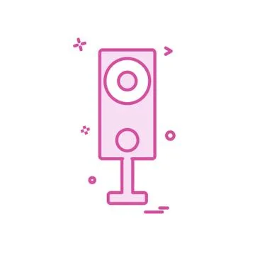 Mic icon design vector Stock Illustration