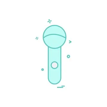 Mic icon design vector Stock Illustration