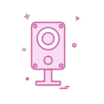 Mic icon design vector Stock Illustration