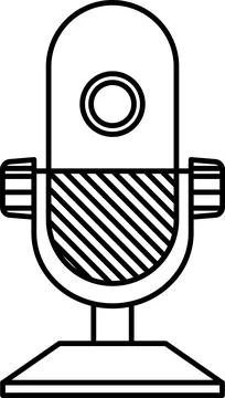Mic icon. Ilustración de archivo