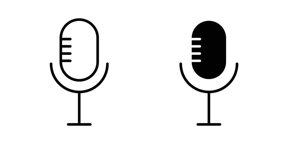 Mic icon vector design. EPS10 Stock Illustration