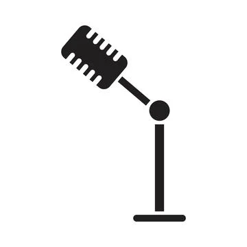 Mic icon vector design template Stock Illustration