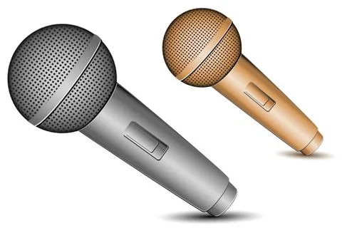 Mic icons Stock Illustration