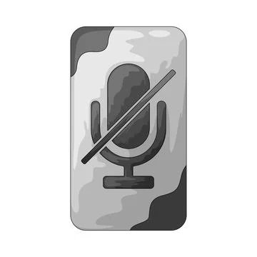 Mic Off illustration Stock Illustration