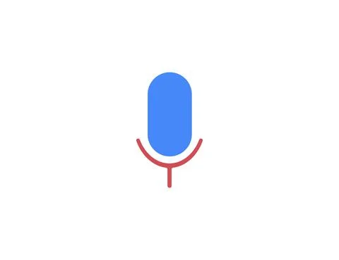 Mic, microphone, voice search. Vector illustration. Flat design. Stock Illustration